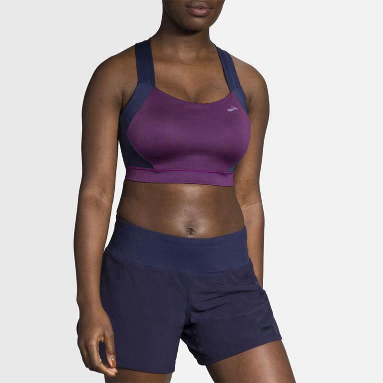 Brooks Uphold Crossback - Run Bra Mujer - Moradas (OA3297086)